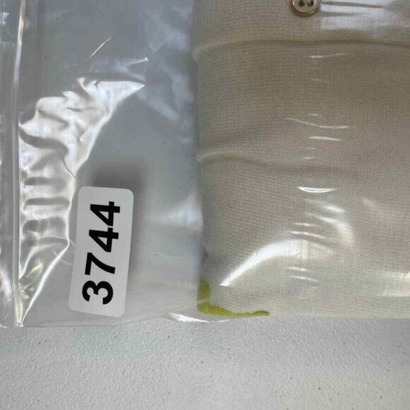 Lands' End Cardigan‎ Sweater Womens Small 6-8 White Cotton Watercolor Floral NEW - Picture 7 of 7